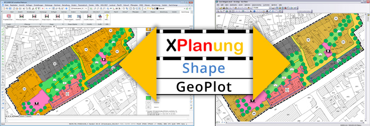 WS LANDCAD GeoXchange - Xplan, Shape, GeoPlot